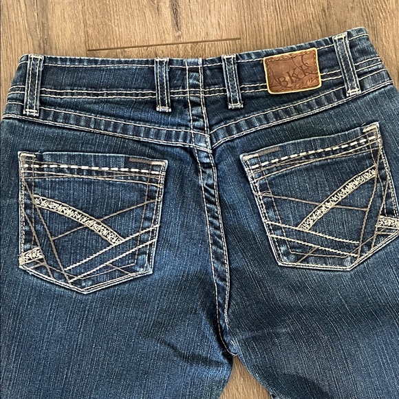 BKE Dark Blue Flare Women's Jeans - Picture 5 of 5